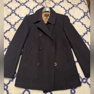 J. Crew Bayswater Peacoat - Size S - Navy